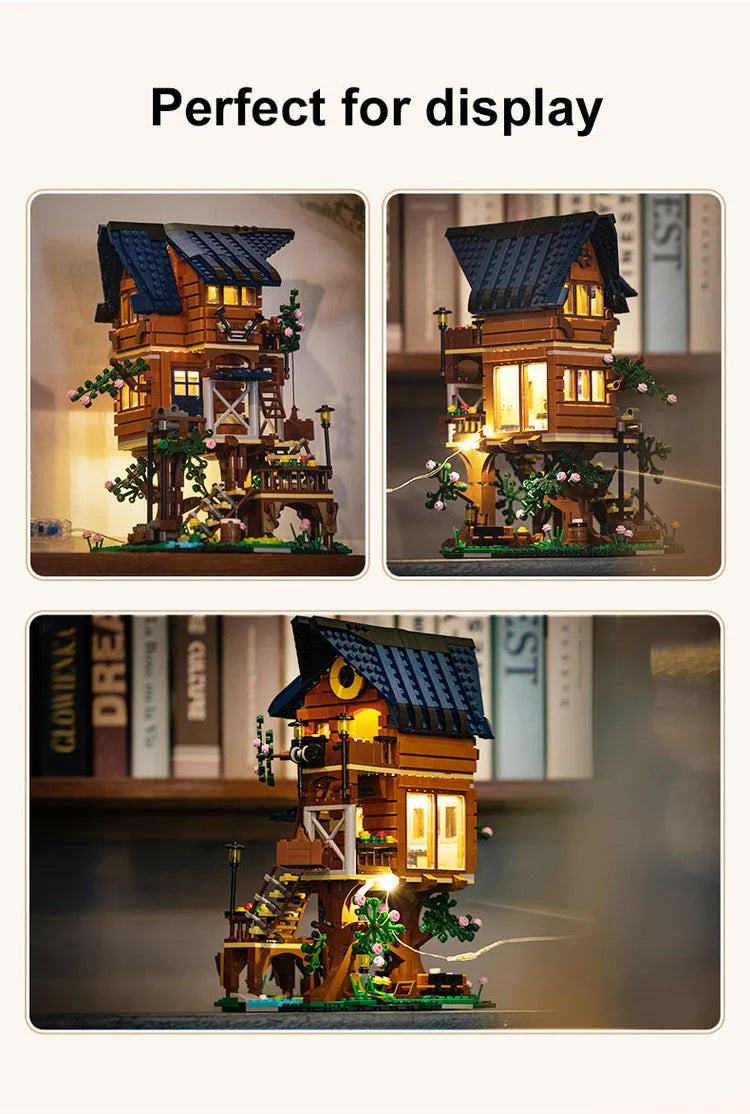 CaDA - C66004 - Four Seasons Tree Shack - 1155 Pieces - LED Kit Included