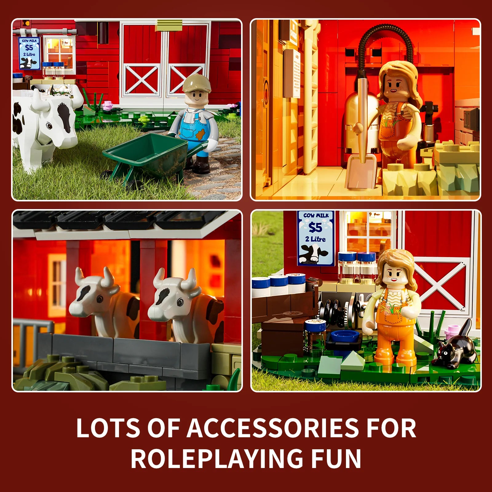 Funwhole/Lumibricks - F9037 - Cowbarn - 1368 Pieces