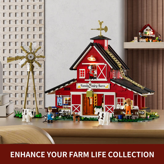 Funwhole/Lumibricks - F9037 - Cowbarn - 1368 Pieces