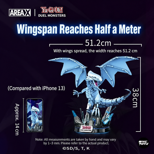 Area X - AB0004 - Yu-Gi-Oh Series - Blue-Eyes White Dragon - 1258 Pieces
