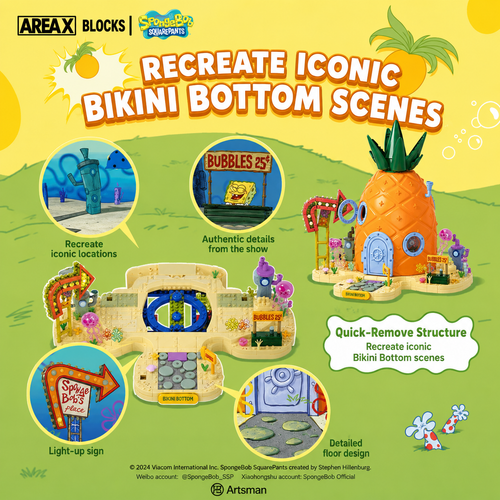 Area X - AB0032 - SpongeBob SquarePants - Pineapple House - Ultimate Edition - 1284 Pieces
