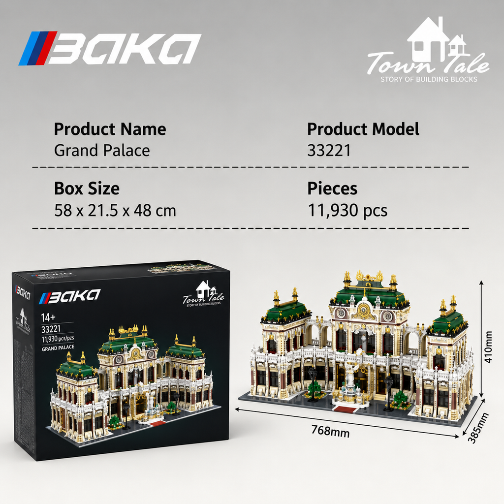 BAKA - 33221 - Luxurious Grand Palace - 11930 Pieces