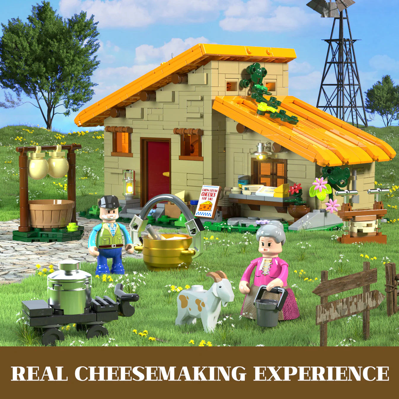 Funwhole/Lumibricks - Farmstead Cheese House - 867 Pieces