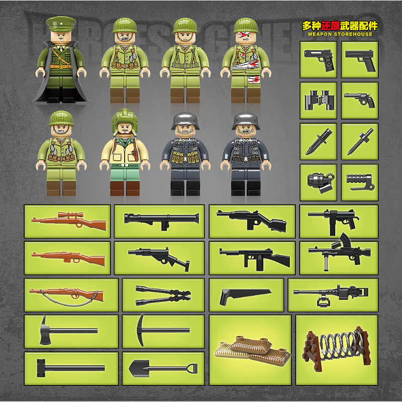 Quan Guan - 100095 - Heros And Generals - 834 Pieces
