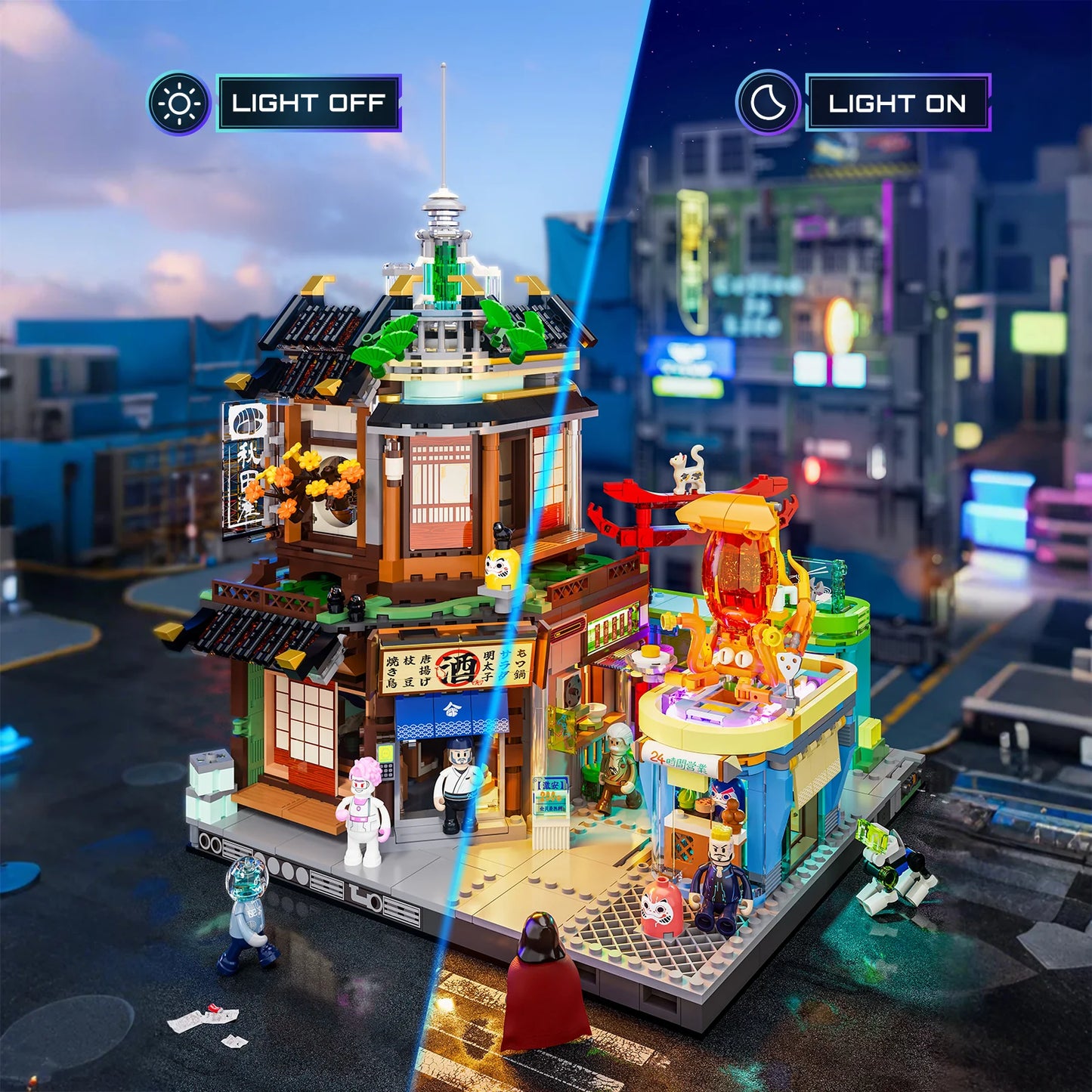 Funwhole/Lumibricks - F9073 - Izakaya - 1987 Pieces