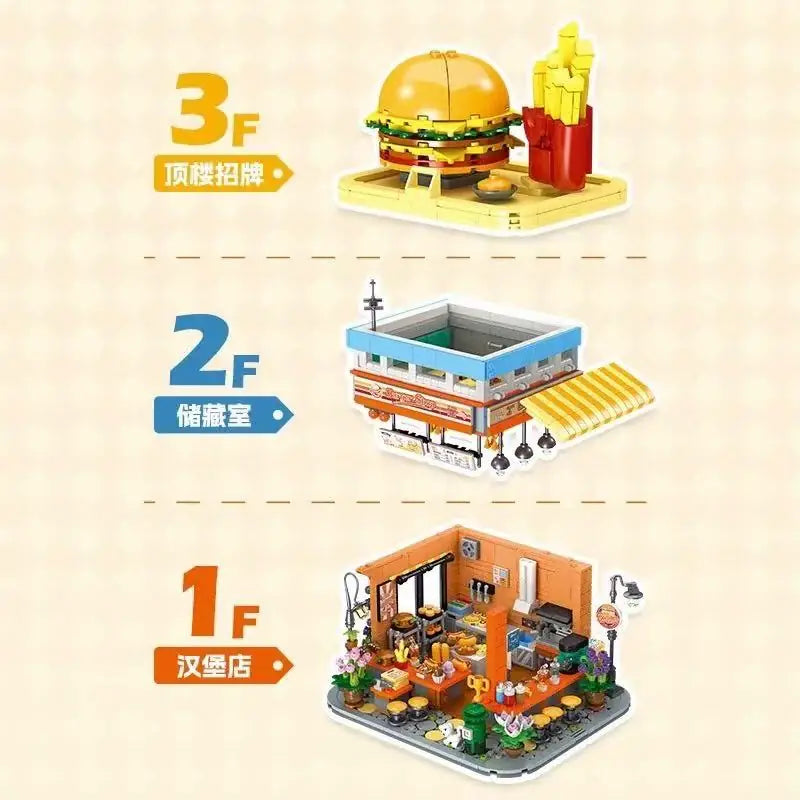 Jiestar - JJ9082 - Burger Shop - 1782 Pieces