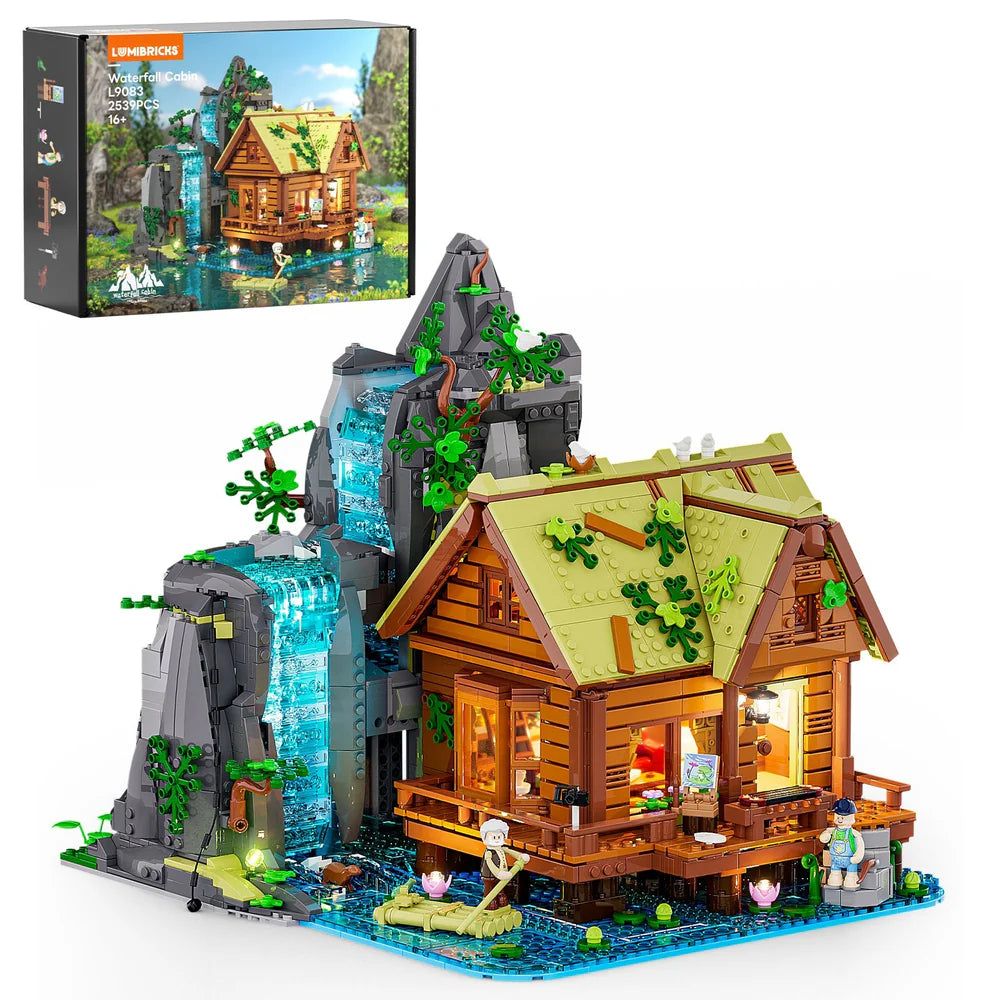 Lumibricks - L9083 - Waterfall Cabin - 2539 Pieces