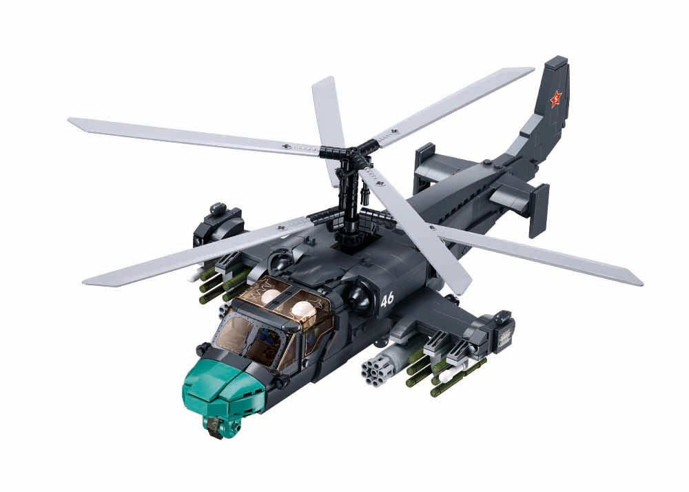 Sluban - M38-B1138 - Russian KA-52S Gunship Helicopter - 913 pieces