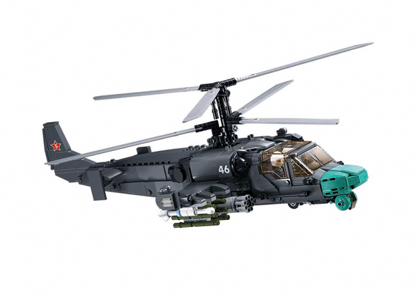 Sluban - M38-B1138 - Russian KA-52S Gunship Helicopter - 913 pieces