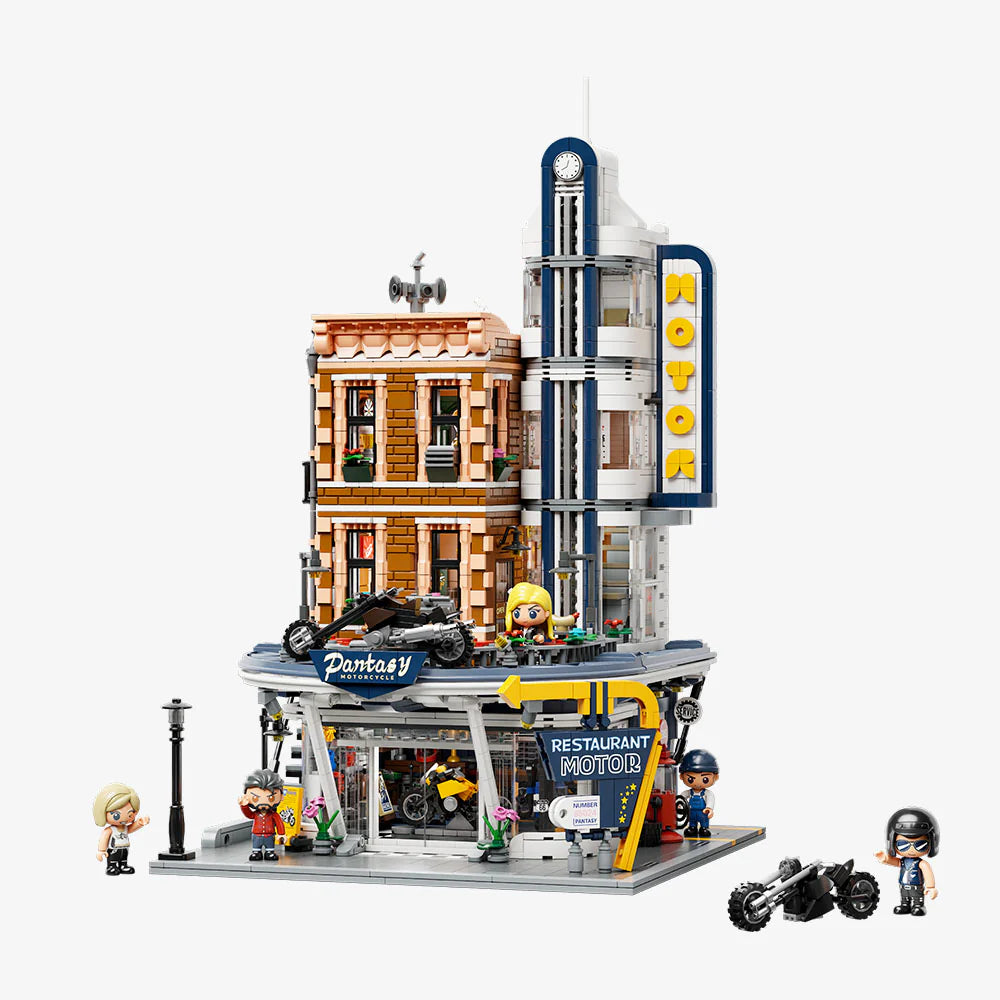 Pantasy - 85024 - Motorcycle Restaurant - 3000+ Pieces