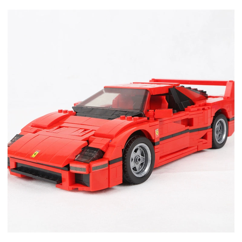 Chinese building block creative technology red F40 sports car 10248 boys assembly racing toy 10567