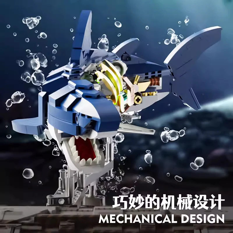 MJI - Mechanical Shark - 13054 - 654 Pieces