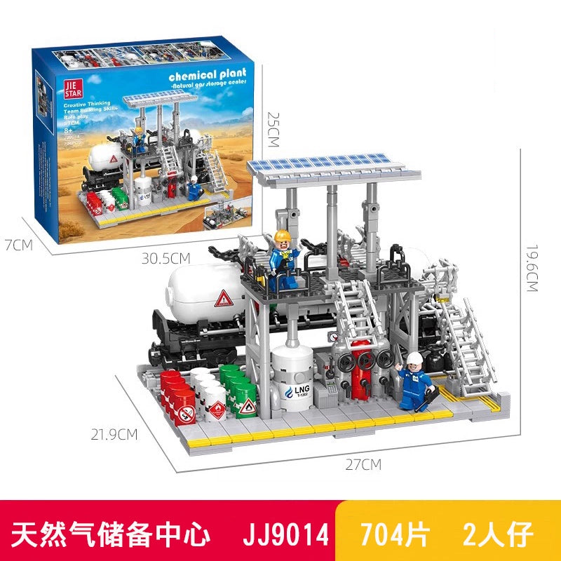 Jiestar - JJ9014-JJ9016 - Chemical Plant - Reserve Center, Laboratory, Transportation Station - 2142 Pieces