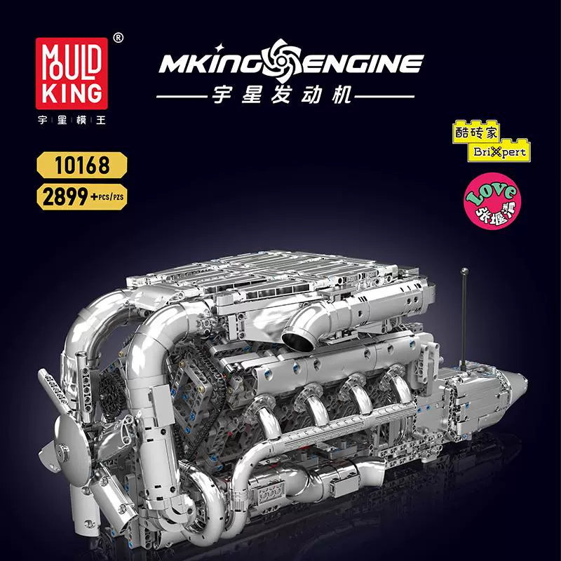 Mould King - 10168 - V8 Twin Turbo Engine - 2899 Pieces
