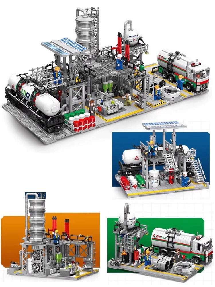 Jiestar - JJ9014-JJ9016 - Chemical Plant - Reserve Center, Laboratory, Transportation Station - 2142 Pieces