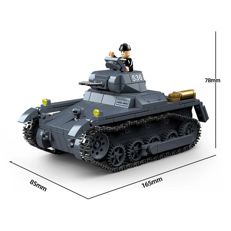Quan Guan - 100274 - Panzer 1 Type A - 565 Pieces