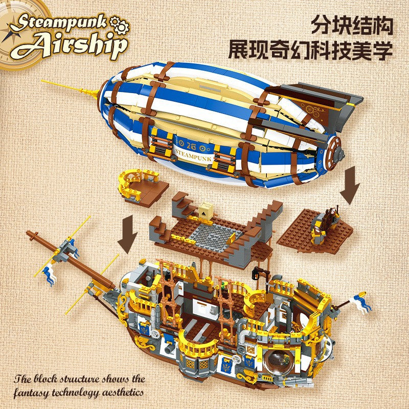 Jiestar - JJ9126 - Steampunk Airship - 3272 Pieces