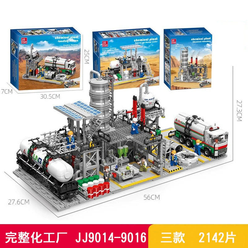 Jiestar - JJ9014-JJ9016 - Chemical Plant - Reserve Center, Laboratory, Transportation Station - 2142 Pieces