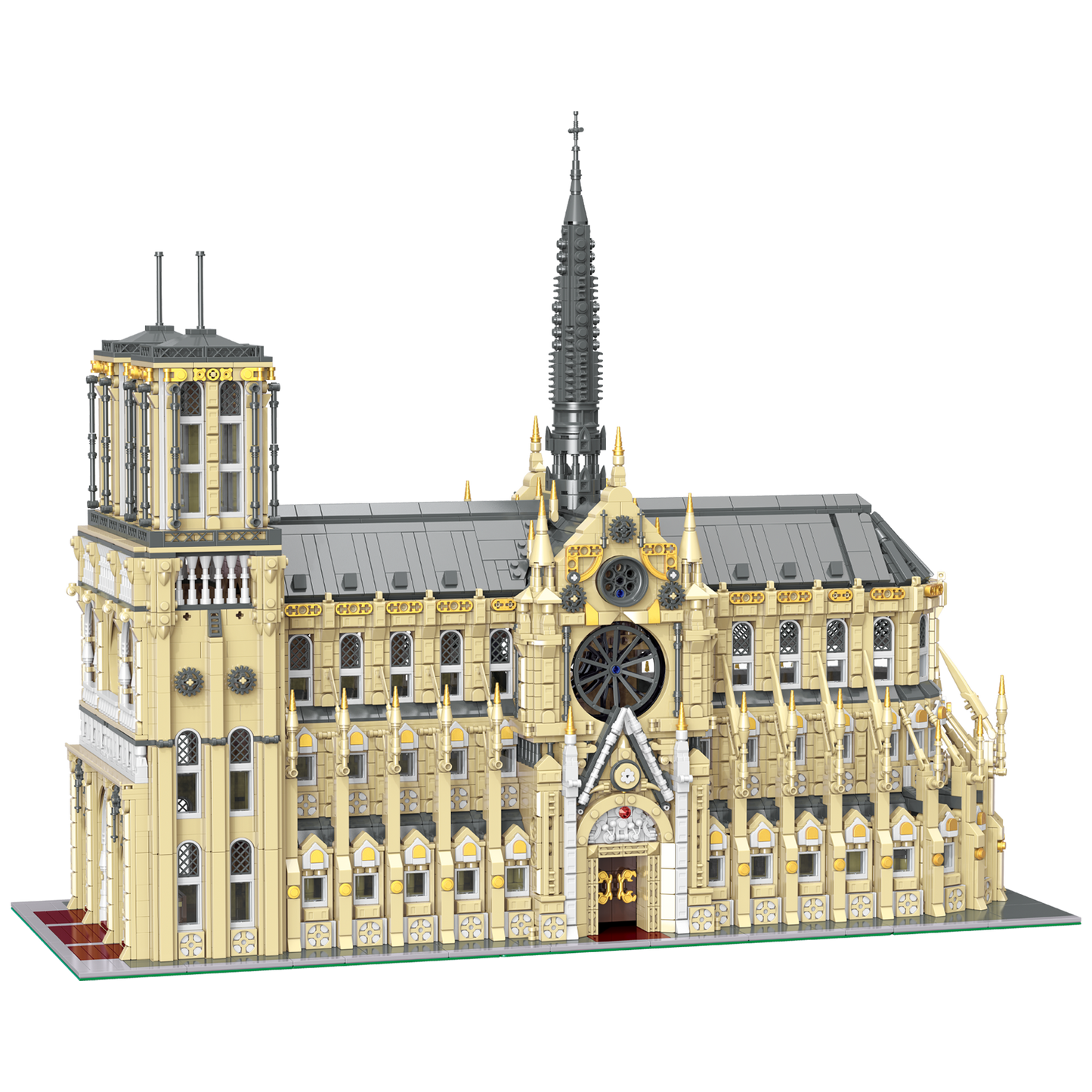 Chinese Building Blocks Baka Street View Building 21061 Notre Dame Cathedral Large Children's Assembling Toys Gift 33213