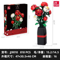 Jiestar - JJ9010 - Valentines Day - Rose Bouquet - Botanicals - 818 Pieces