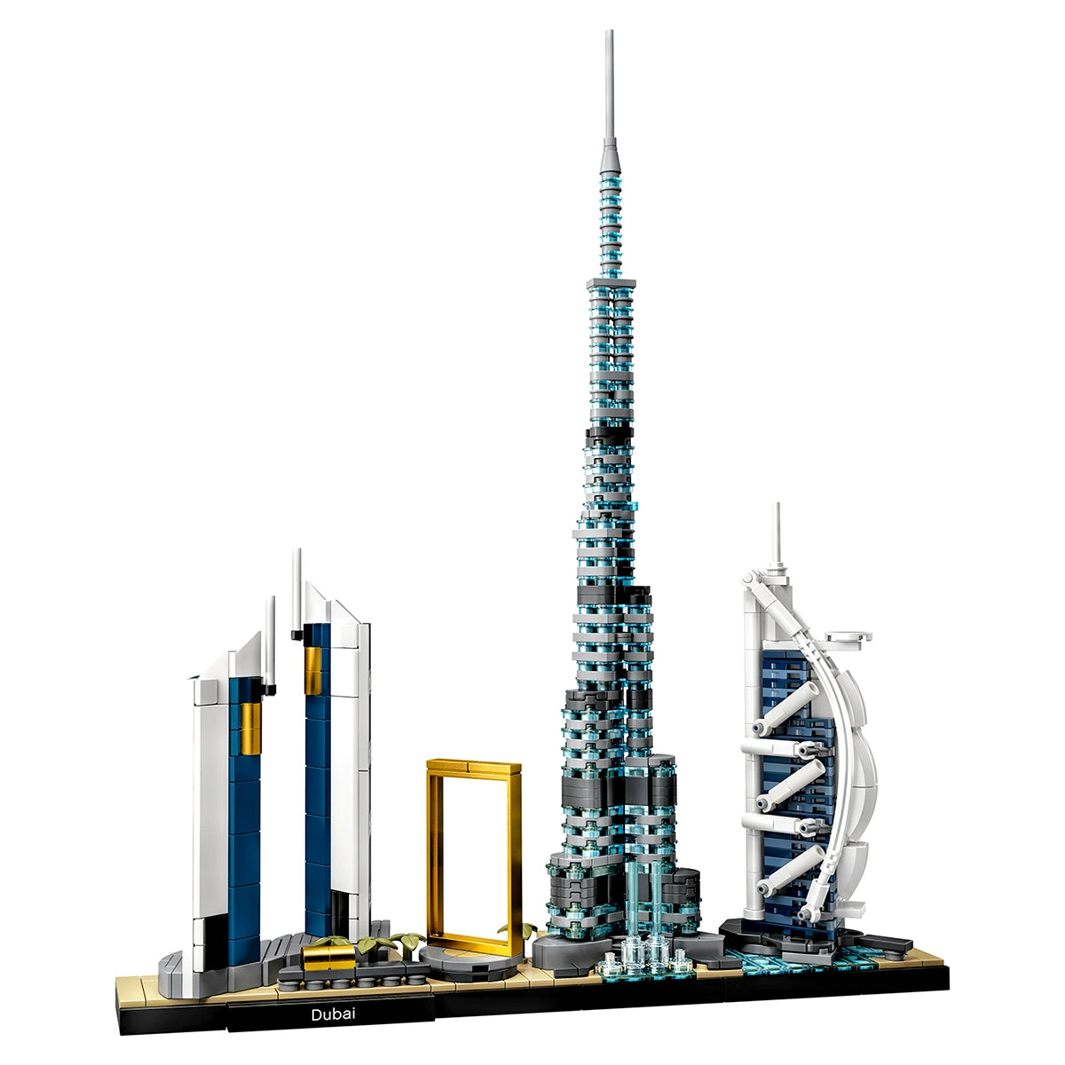 Dubai Skyline Architecture Burj Al Arab Burj Dubai Box Assembling Toys China Building Blocks 21052