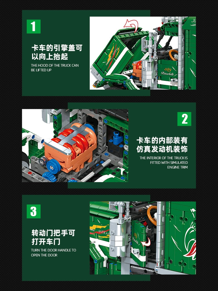 Jiestar - JJ9069 - Peterbilt 389 Truck - 2105 Pieces