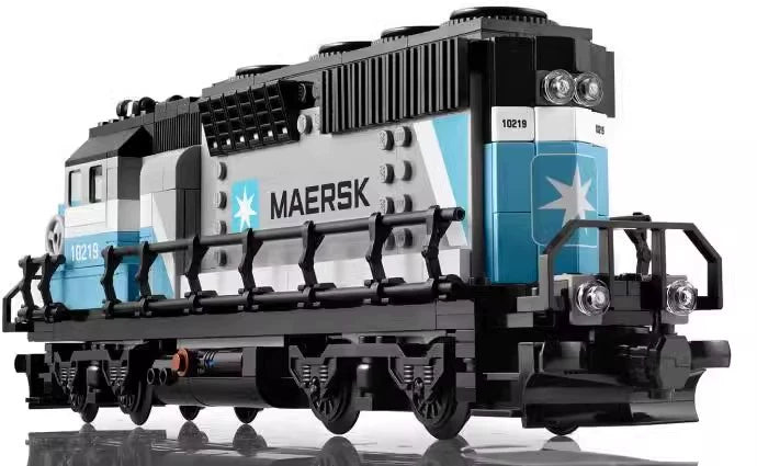 China Building Blocks Creative Series Maersk Train 10219 Children's Educational Assembling Toy Boy Gift 21006