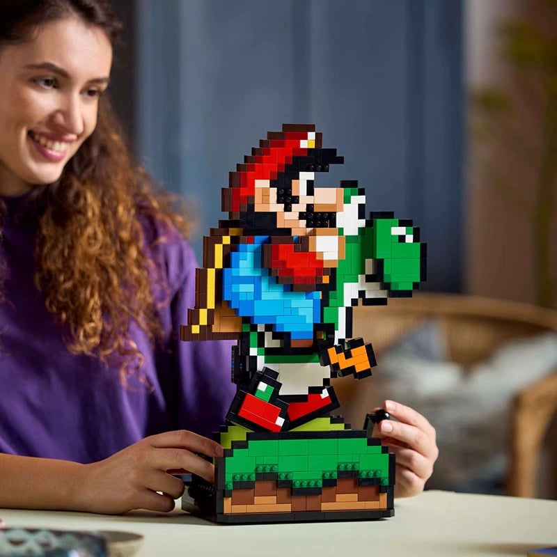 Compatible Mario And Yoshi Building Blocks