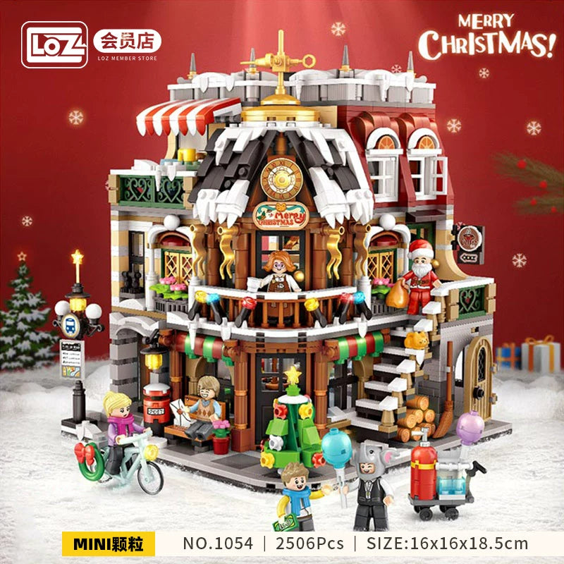 LOZ - 1054 - Christmas Cafe - 2506 Pieces (Group Order Discount Not Applicable)