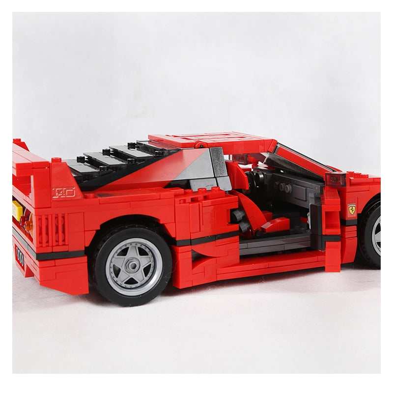 Chinese building block creative technology red F40 sports car 10248 boys assembly racing toy 10567