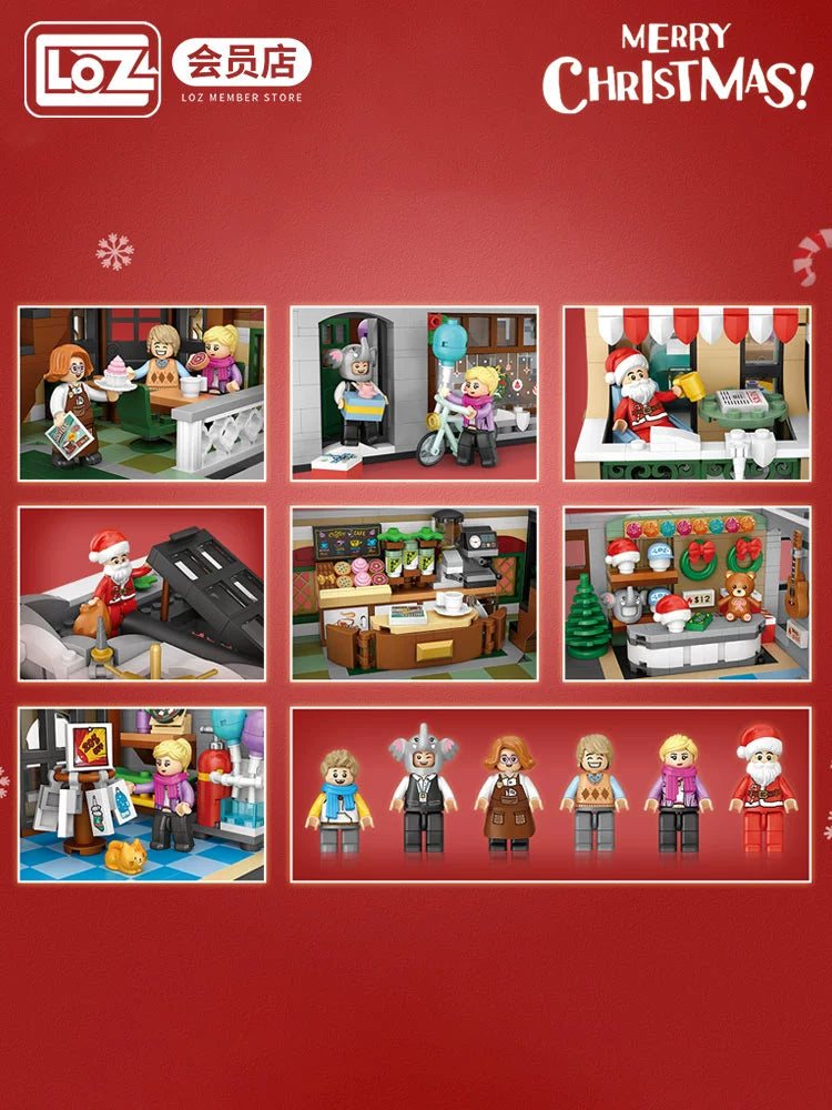 LOZ - 1054 - Christmas Cafe - 2506 Pieces (Group Order Discount Not Applicable)