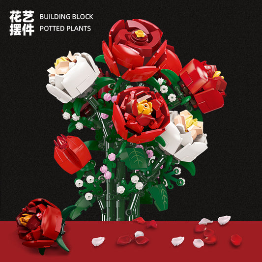 Jiestar - Valentines Day - Rose Bouquet - 818 Pieces