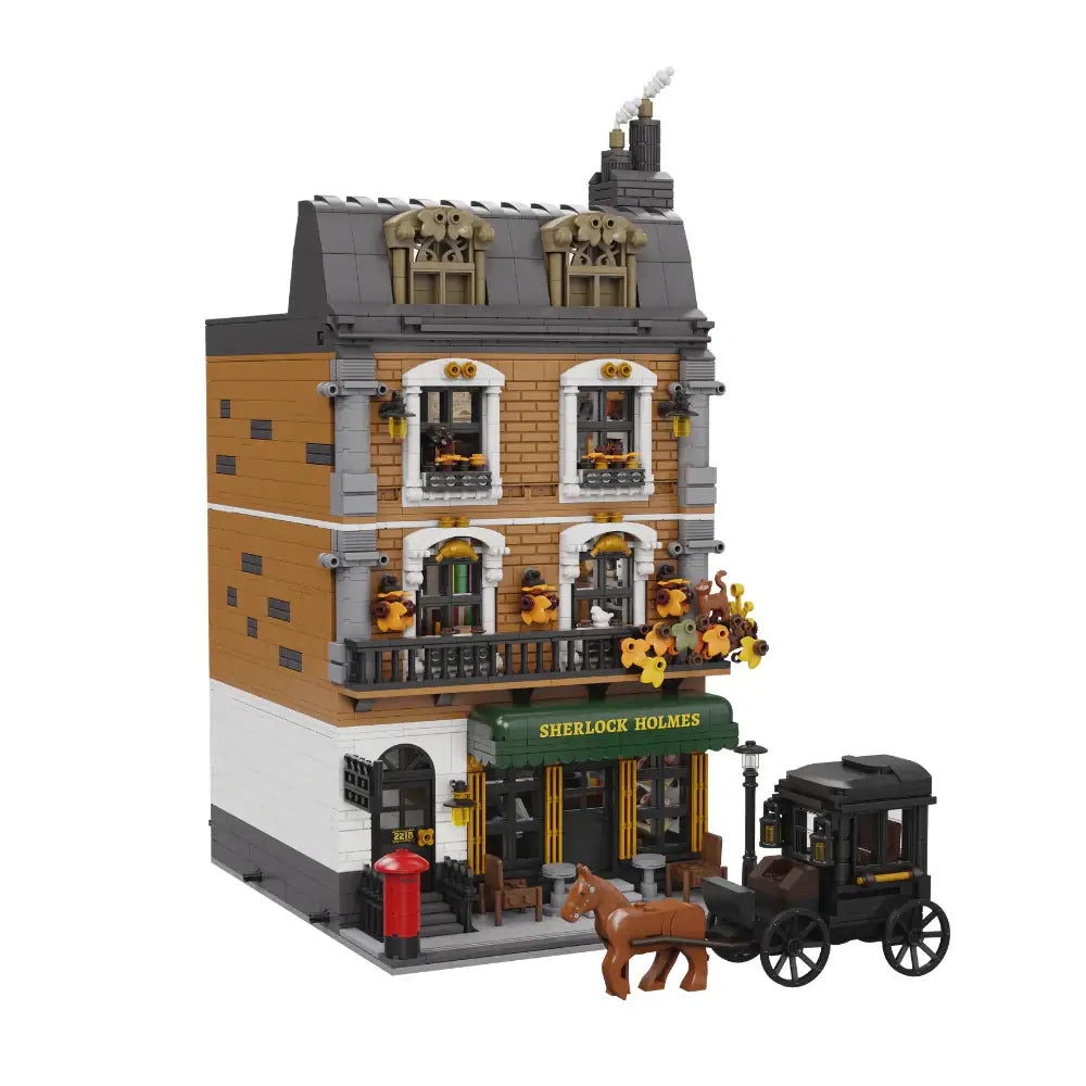 Pantasy - 85014 - Sherlock Holmes - 221B Apartment Building - 3087 Pieces