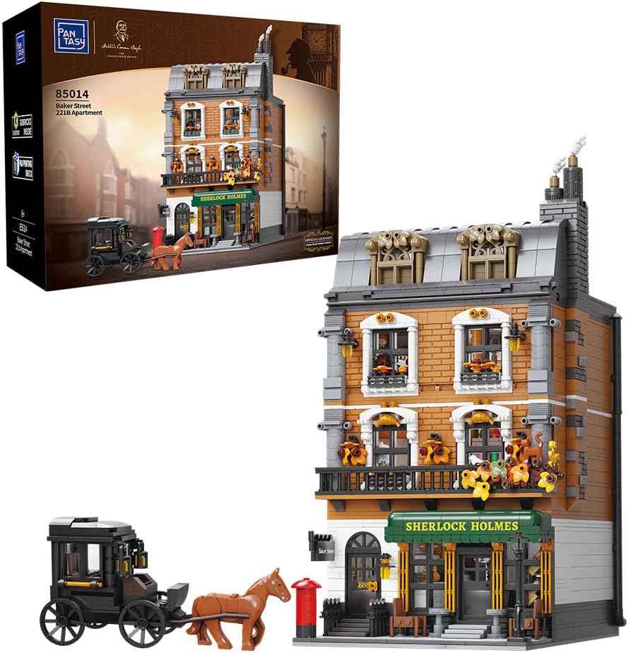 Pantasy - 85014 - Sherlock Holmes - 221B Apartment Building - 3087 Pieces