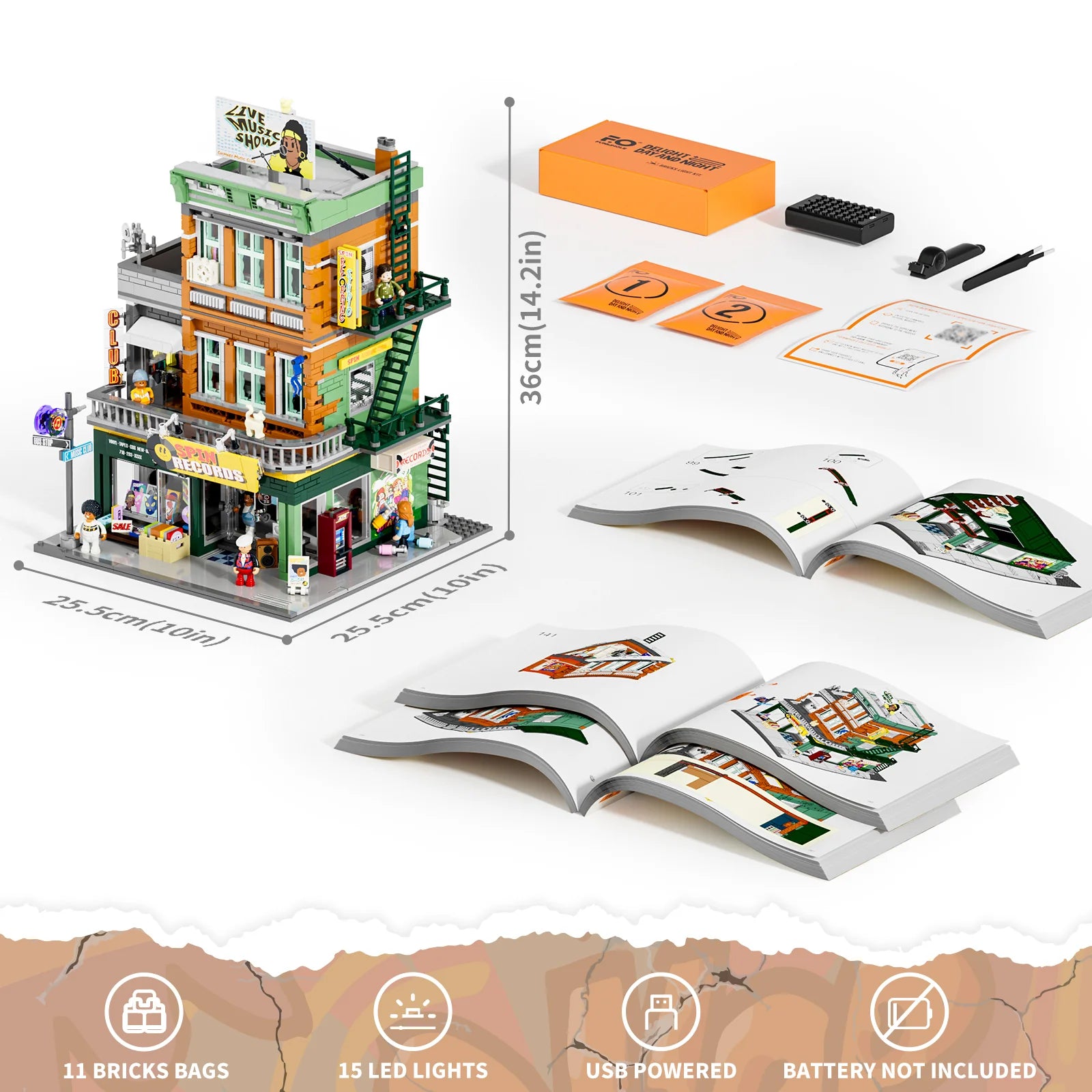 Funwhole/Lumibricks - F9058 - Record Store - 1980 Pieces