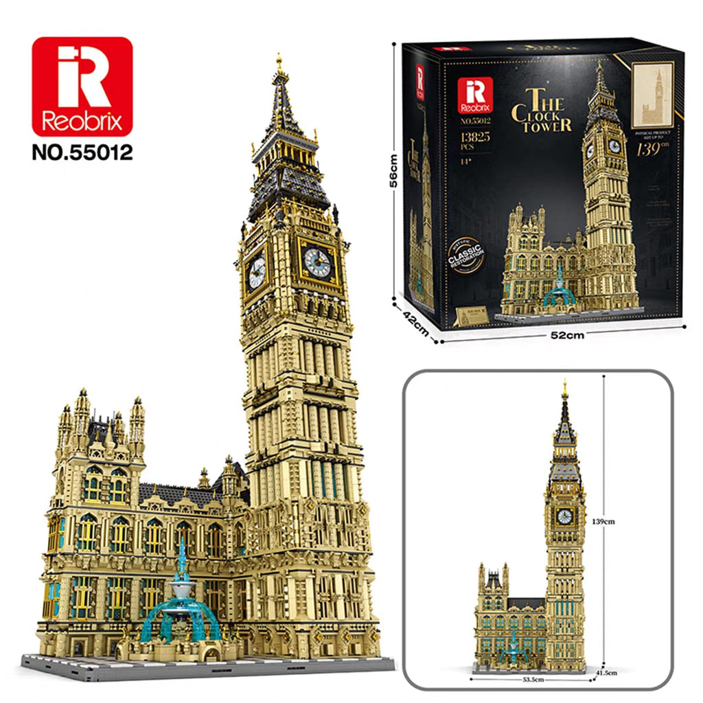 Reobrix - 55012 - Elizabeth Clock Tower Big Ben - 13825 Pieces