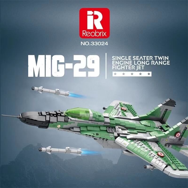 Reobrix - 33024 - MIG-29 Mikoyan Gurevich - 1,387 pieces