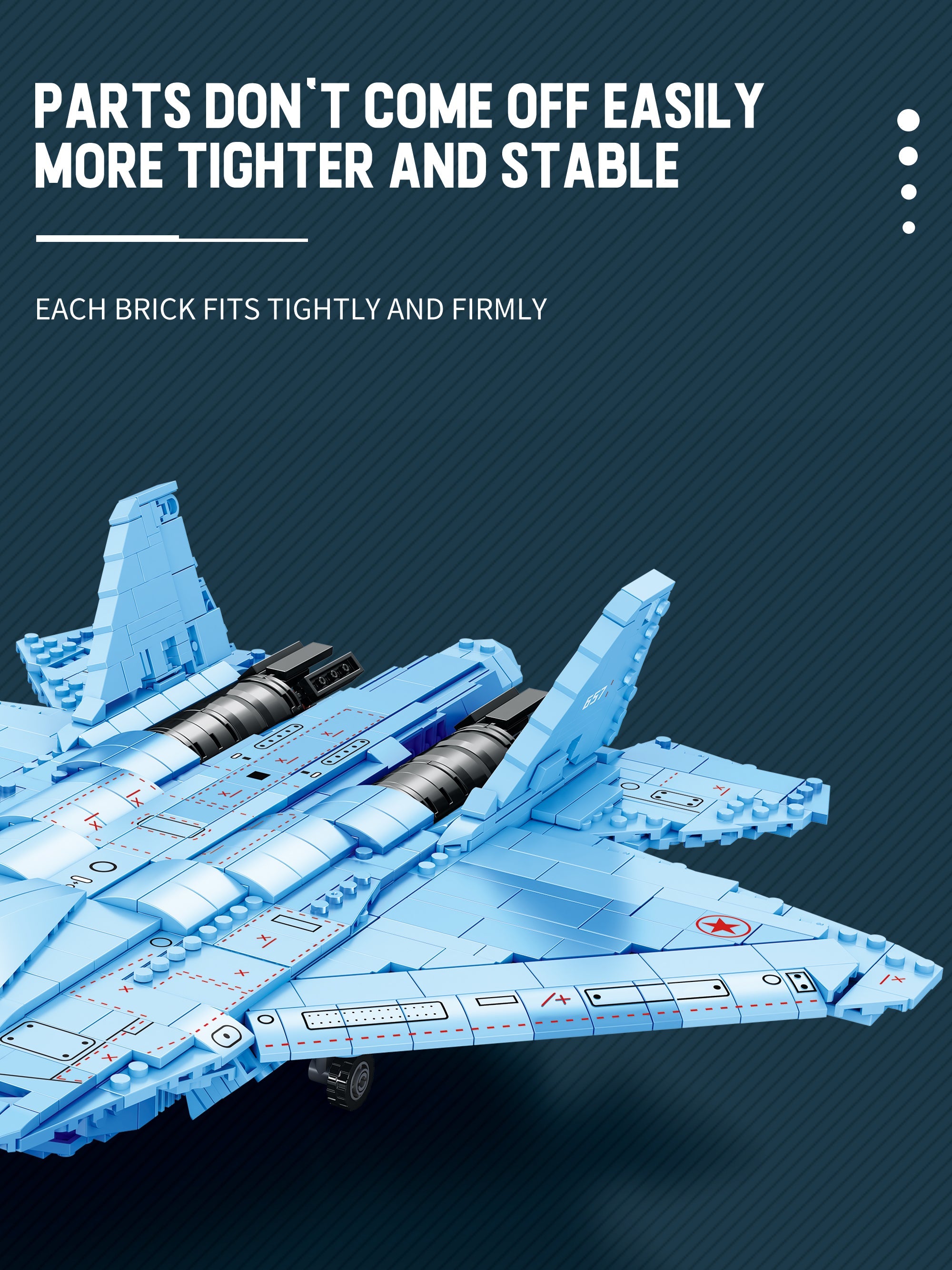 Reobrix - 33030 - SU-57 - 1,456 pieces