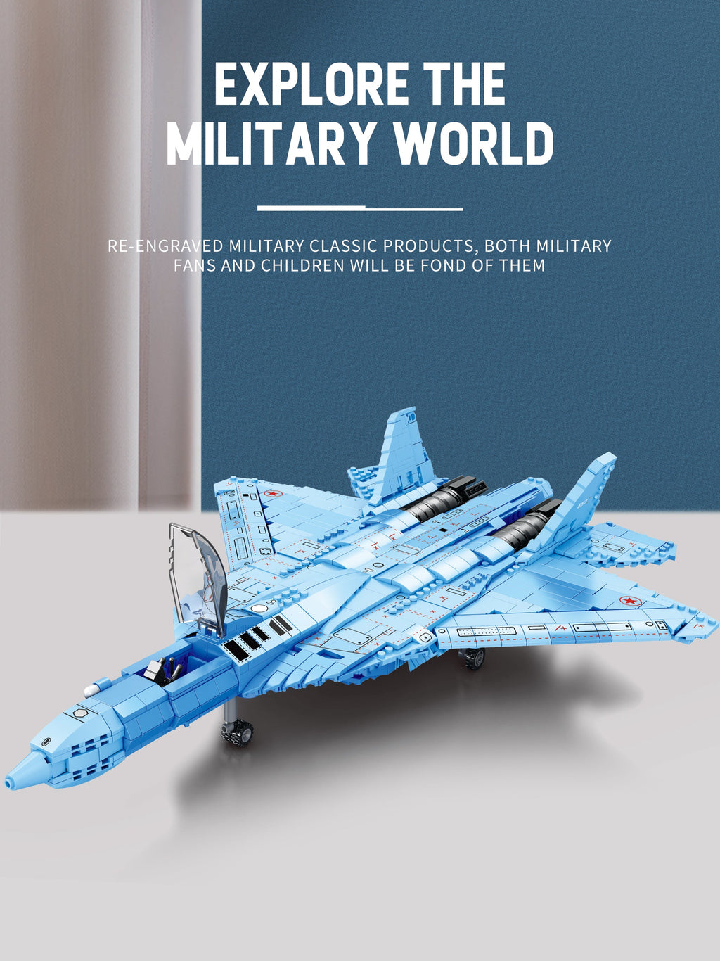 Reobrix - 33030 - SU-57 - 1,456 pieces
