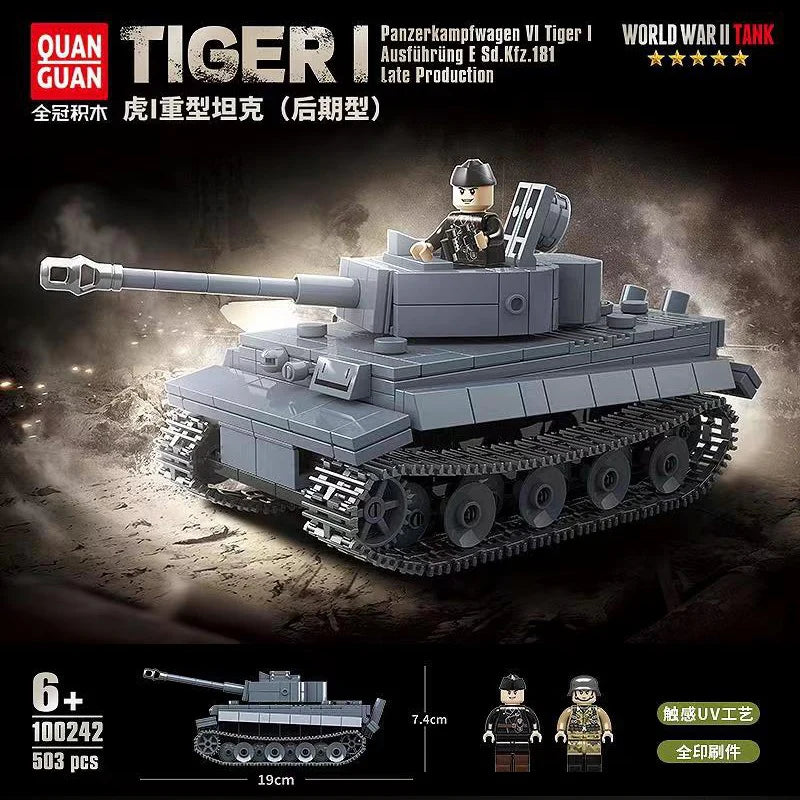 Quan Guan - 100242 - Military - Panzerkampfwagen VI Tiger - 503 Pieces