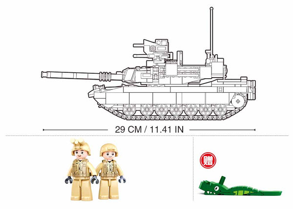 Sluban - M38-B0892 - M1 Abrams US Main Battle Tank - 781 Pieces