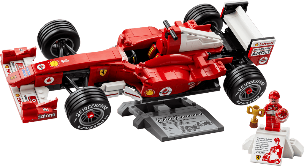 Compatible - Icons - 11375 - Ferrari F2004 & Michael Schumacher - 735 Pieces