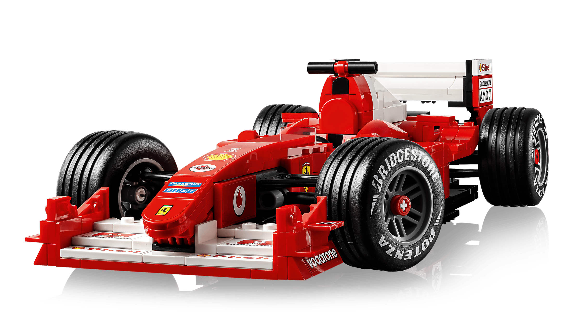 Compatible - Icons - 11375 - Ferrari F2004 & Michael Schumacher - 735 Pieces