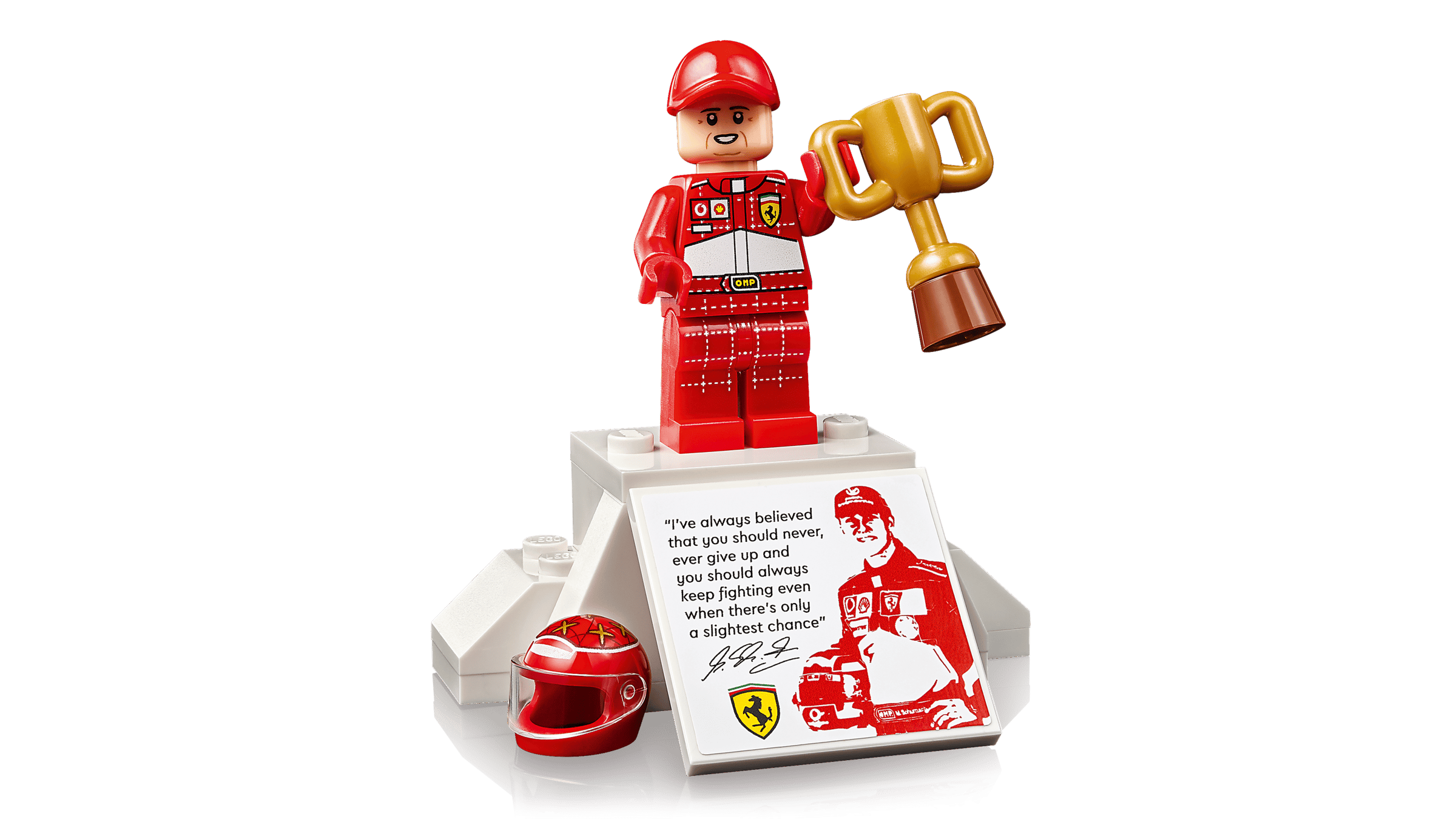 Compatible - Icons - 11375 - Ferrari F2004 & Michael Schumacher - 735 Pieces