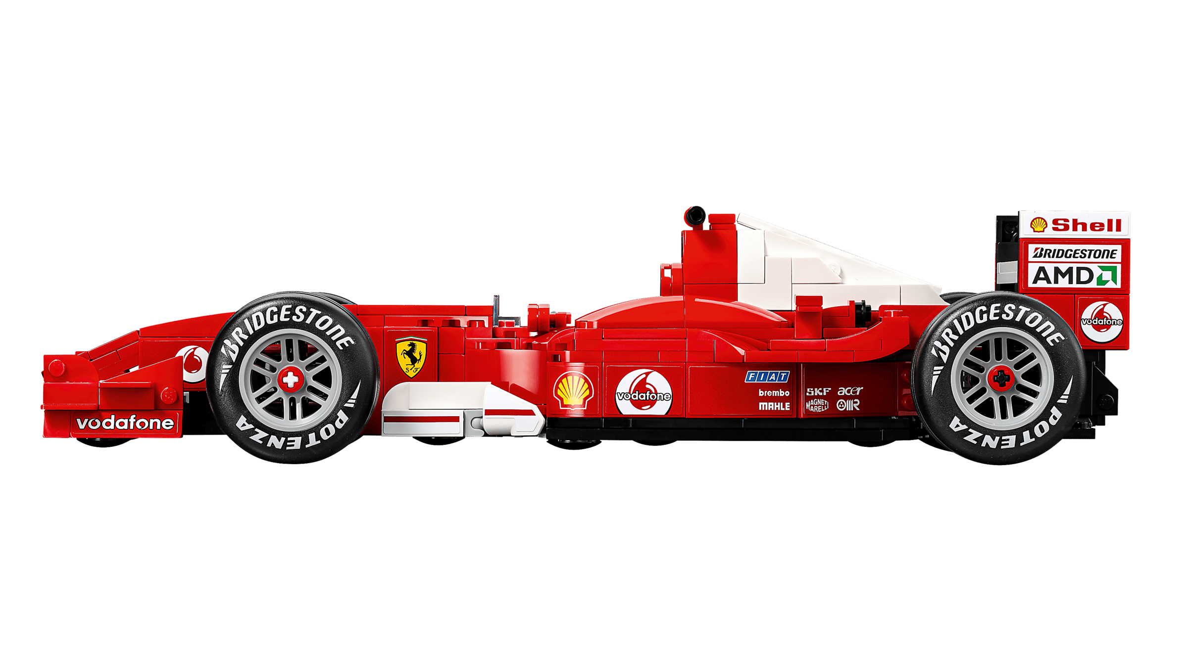 Compatible - Icons - 11375 - Ferrari F2004 & Michael Schumacher - 735 Pieces