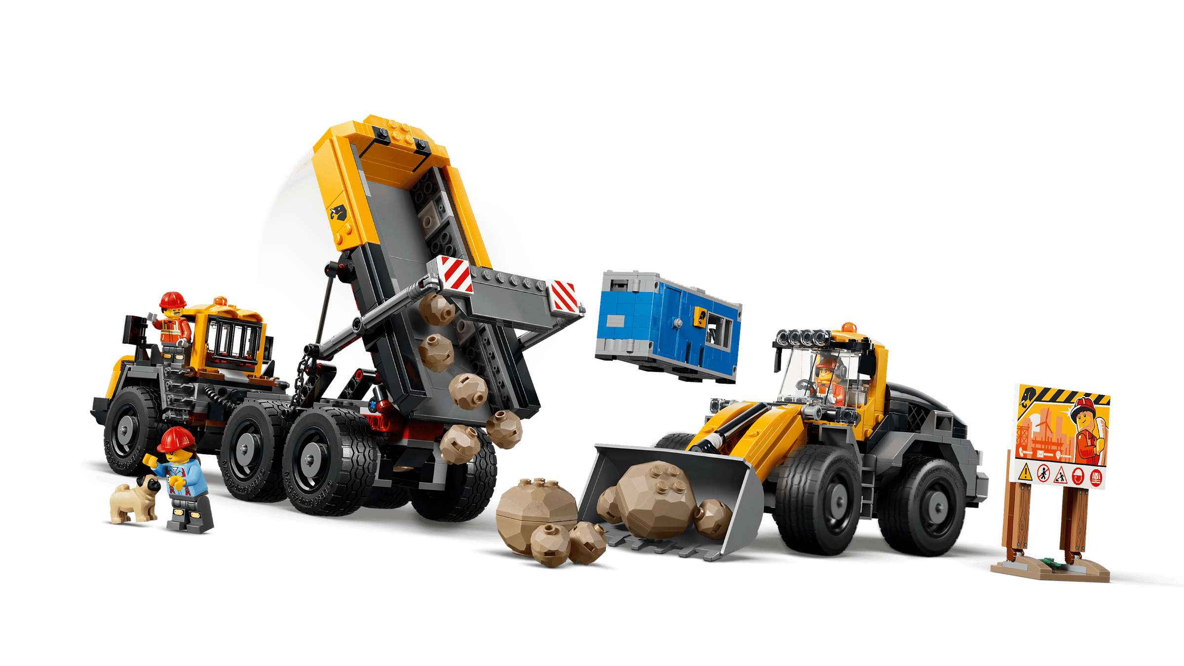 Compatible - 60494 - City - Dump Truck & Front End Loader - 1132 Pieces