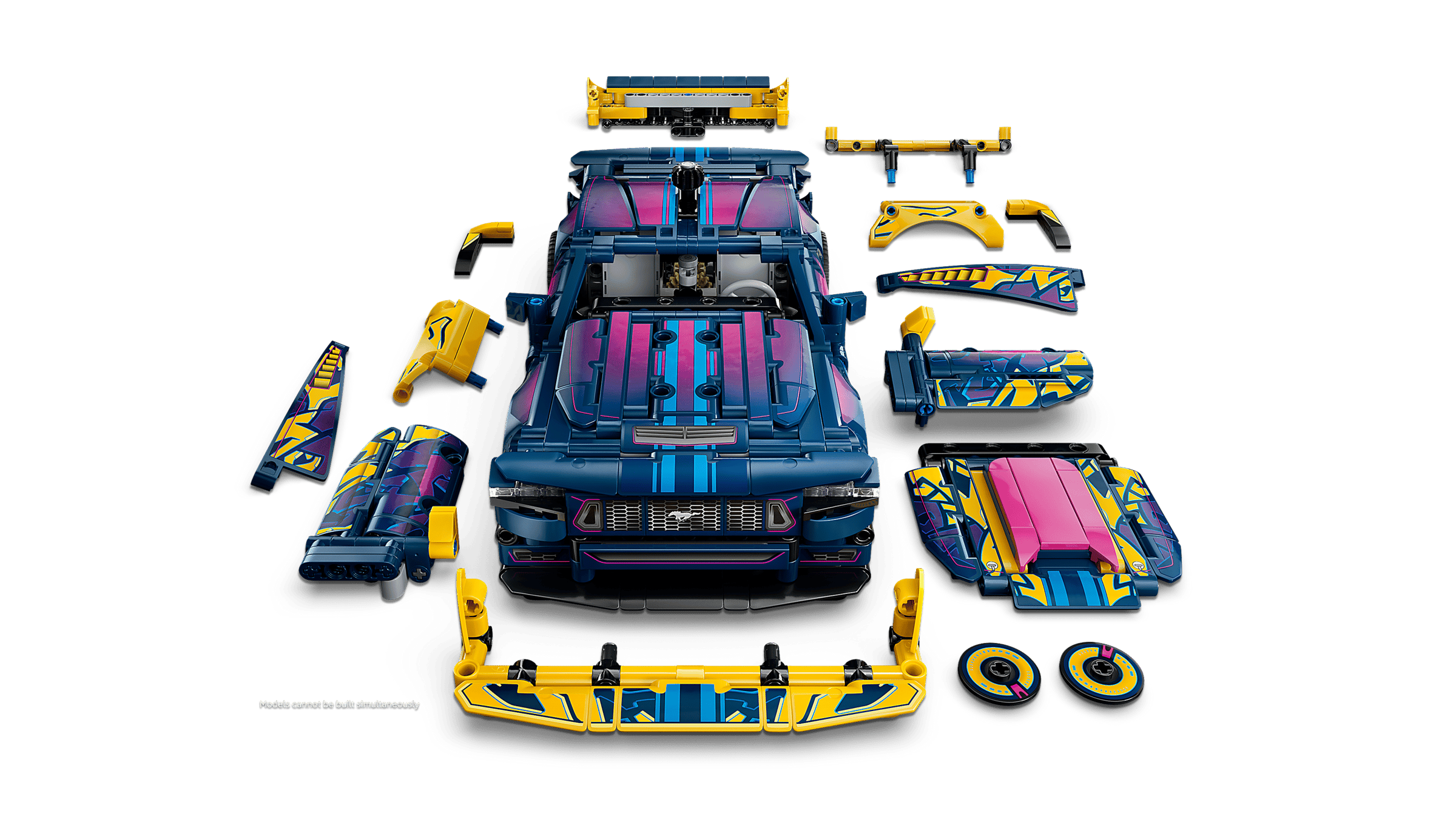 Compatible - Technic - 42236 - Custom Garage Ford Mustang GT Car - 973 Pieces