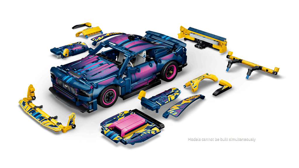 Compatible - Technic - 42236 - Custom Garage Ford Mustang GT Car - 973 Pieces