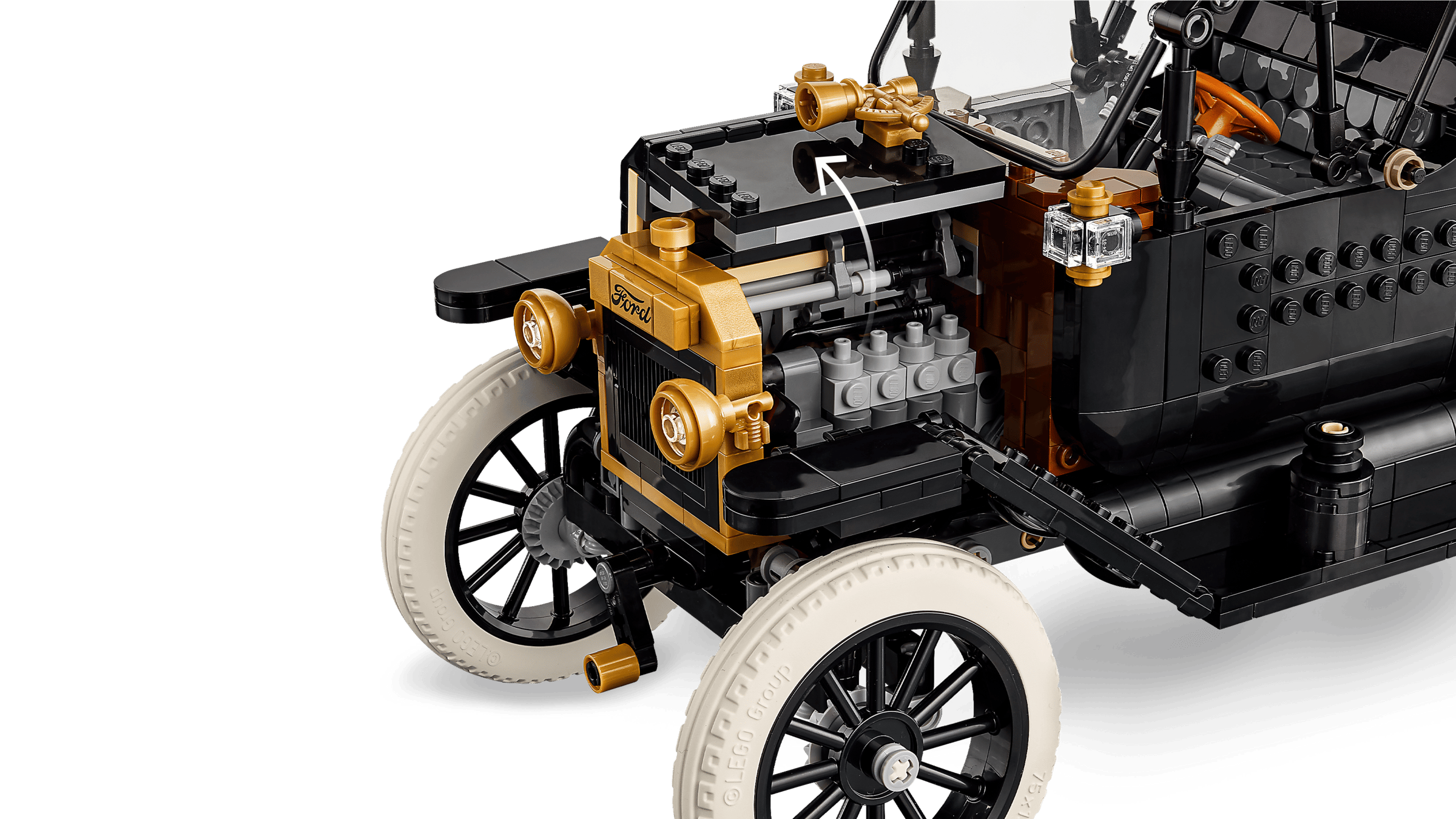 Compatible - Icons - 11376 - Ford Model T - 1060 Pieces