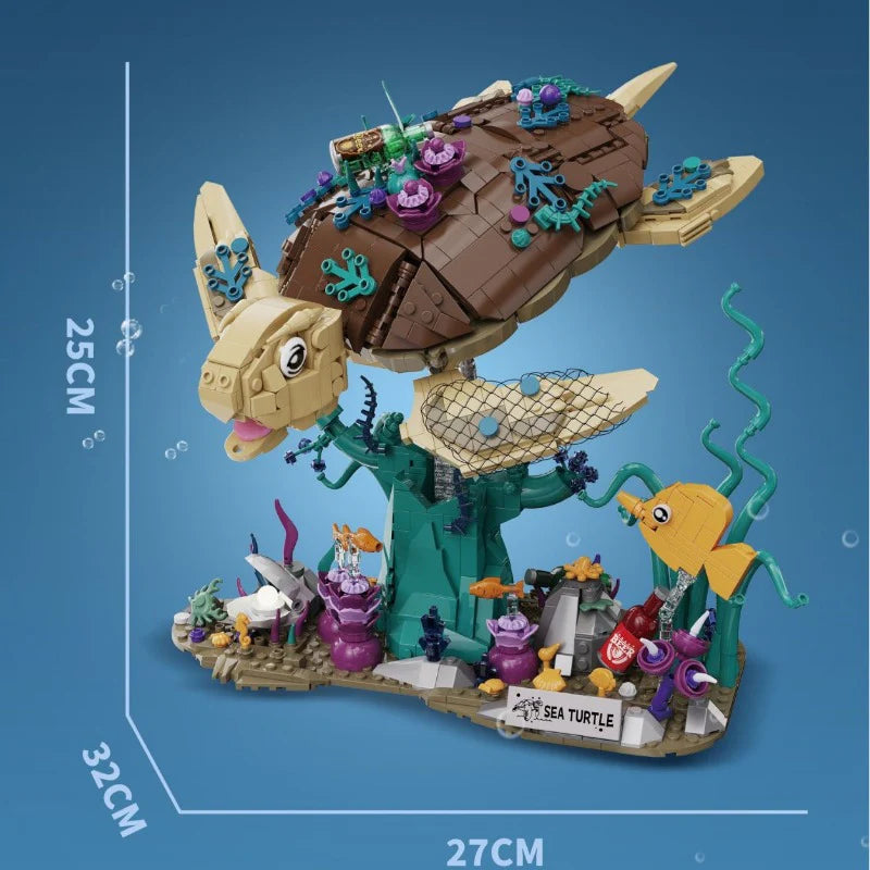 DK - 6030 - Olive Ridley Turtle - 1271 Pieces
